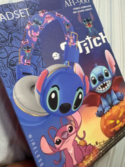 Blue stitch wireless headphones new