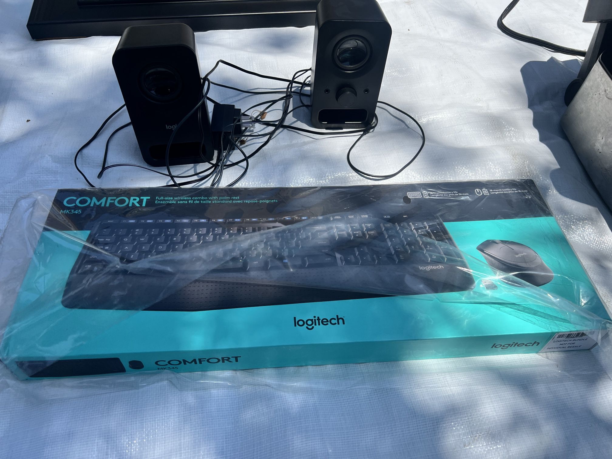 Logitech Keyboard And Mouse With Sound System 