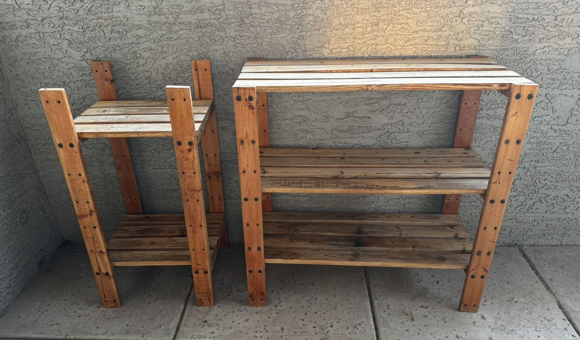 Outdoor Wood Plant Stands