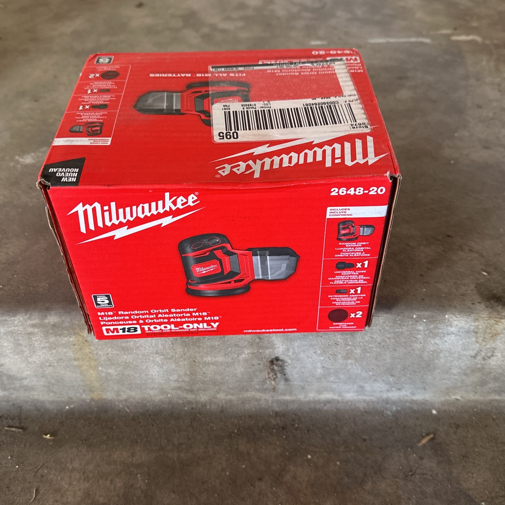 Milwuakee sander m18
