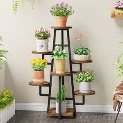  New 7-Tier Plant Stand, 43.3" Plant Pots Holder Rack Flower Stand