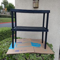 2 Shelves Plastic Rack