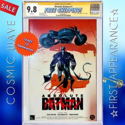 ABSOLUTE BATMAN #1🔑HTF AKIRA 2X COVERS 9.8 CGC SCOTT SNYDER SIGNED! 💎DRAGOTTA/JAVIER JOKER HARLEY IVY BANE