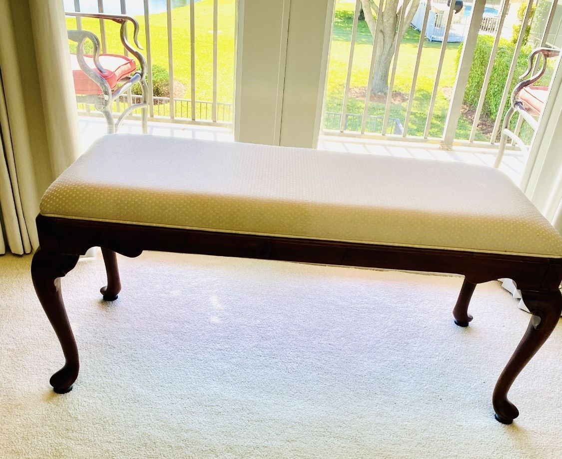 WOOD BENCH Super Price For Ethan Allen