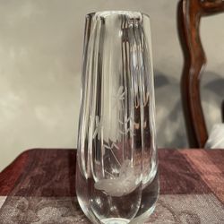 Orrefors Crystal Vase Vintage