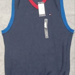 Men's Size Medium Tommy Hilfiger Pullover Vest Style Tank Top NEW Tags