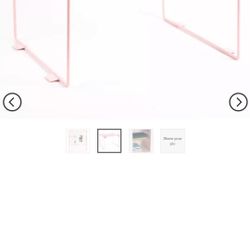 2 8" Tall Shelf (GRAY AND PINK)