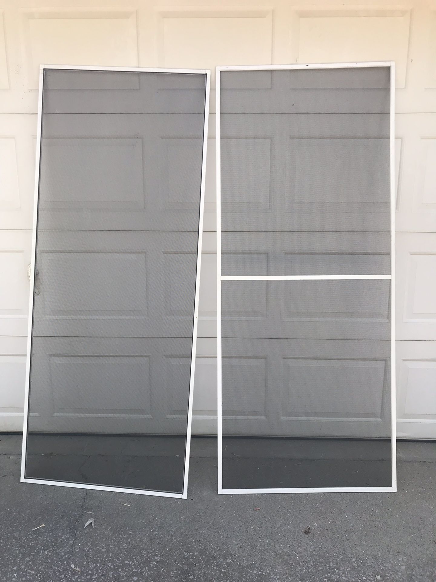 Door screens 30 1/4 x74 the other 31 x74
