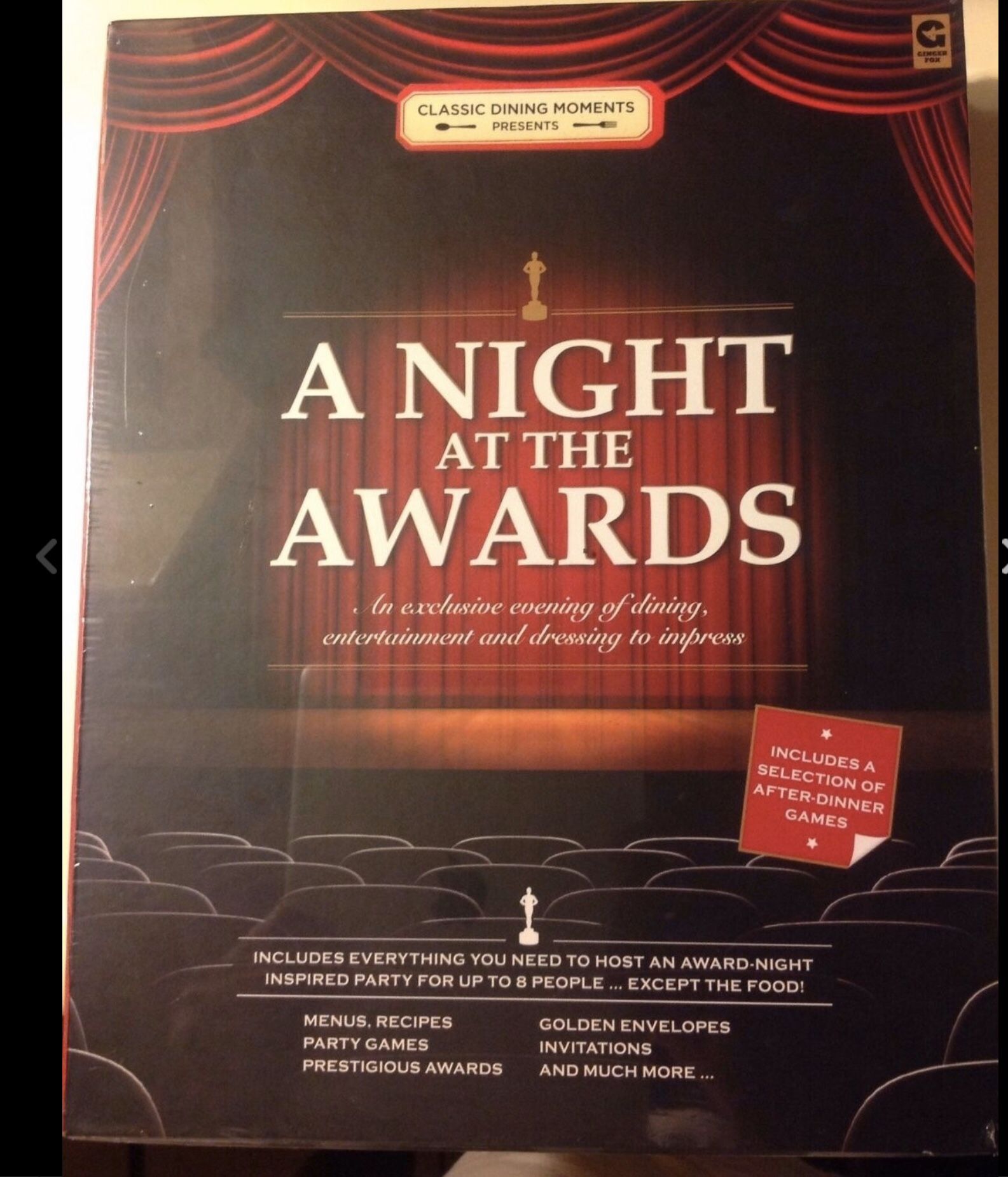 "A Night At The Awards" After-Dinner Party Kit - Great for Oscar Night[NEW
