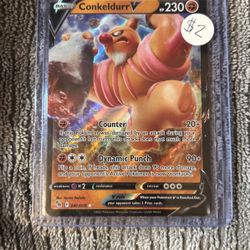 Conkeldurr V Pokémon Card