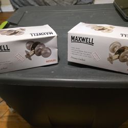 2 Maxwell Passage Locksets Satin Nickel 403420