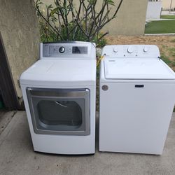 Washer and gas dryer