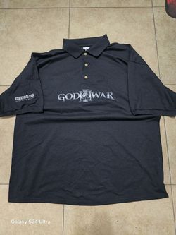 GameStop GOD OF WAR III Promo Exclusive Graphic Polo Shirt XL RARE*
