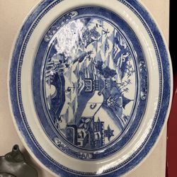 Chinese Export Blue and white plate