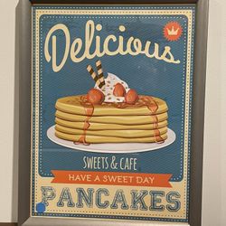 Breakfast Poster Framed