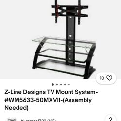 Z-Line Glass Entertainment TV Stand