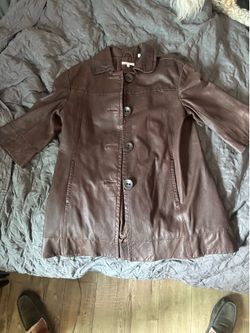 Women Vince Leather jacket small