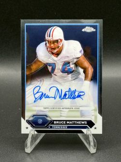 2024 Topps Chrome Autograph Variation #TCA-BM Bruce Matthews Auto