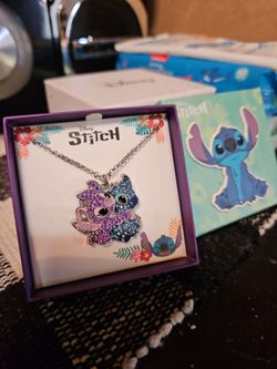 Stitch and Angel necklace