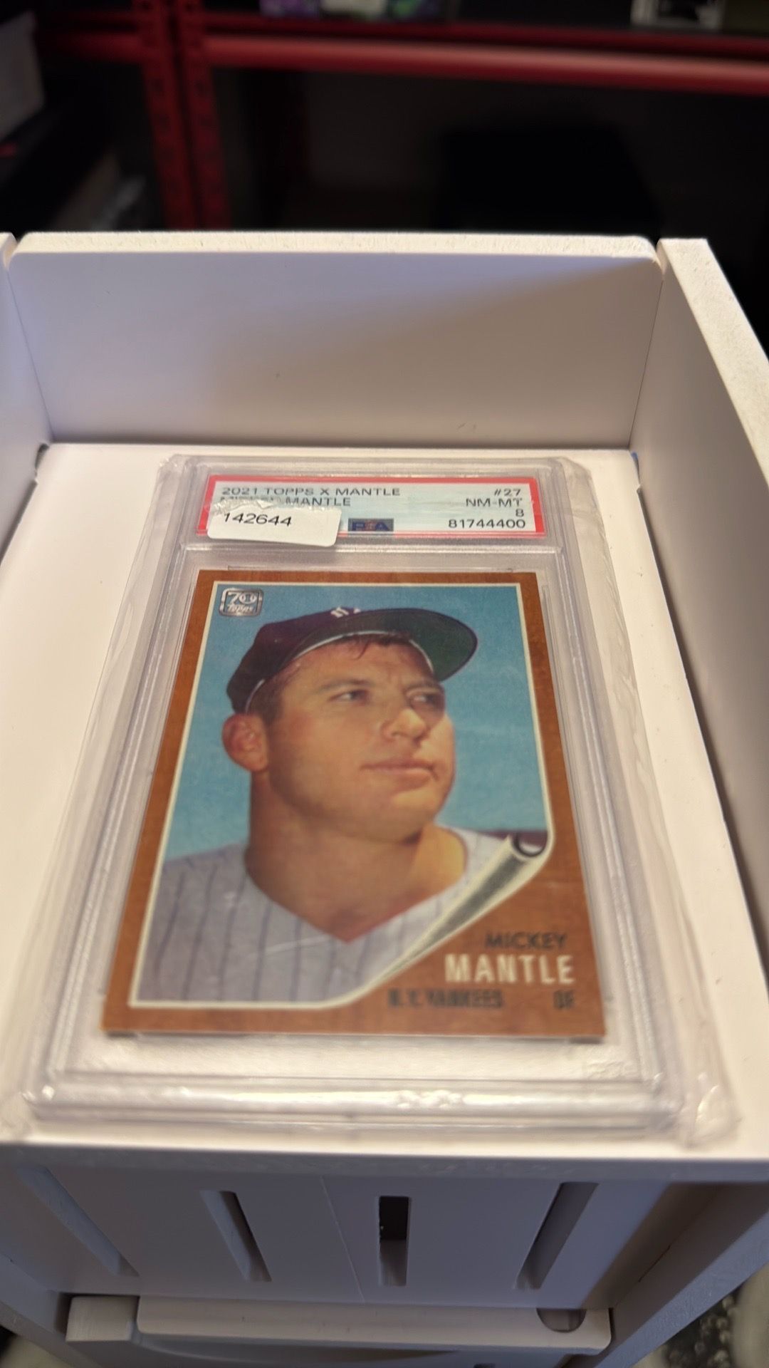 π₯ PSA 8 Mickey Mantle Topps X Mantle #27 π₯