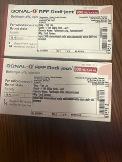 Gonal f - IVF medication 900 IU x 2