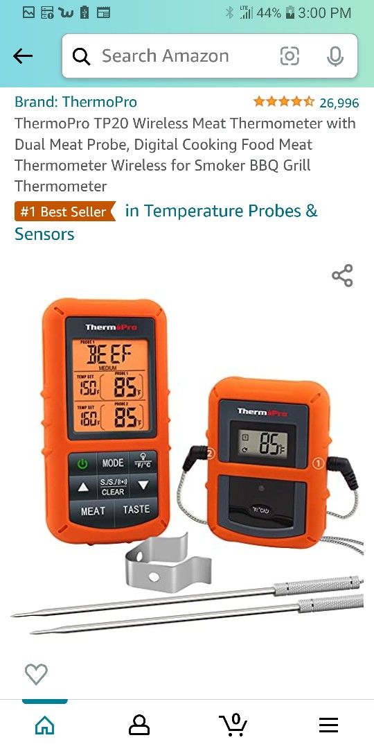 New Therm Pro Remote Food Thermometer