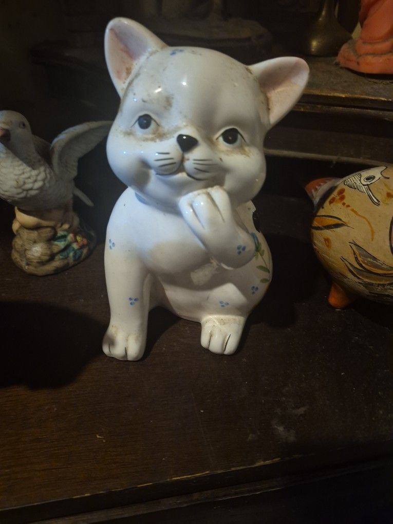 Ceramic Cat Coin