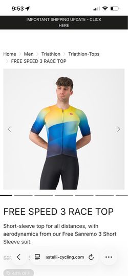 Castelli Free Speed 3 Triathlon Race Top