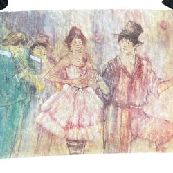 Susan Sahall "Ensemble" Hand Signed Offset Lithograph Music Ballerina Art 26x20in