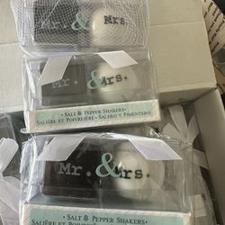 Mr. And Mrs Salt And Pepper Shaker Wedding Favors 