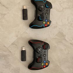 two gaming consoles. 2.4ghz connection