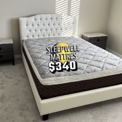 New Queen Bed Frame With Mattress