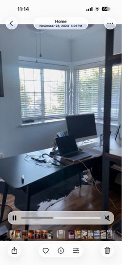 Brand new office desk with 2 matching new book shelves