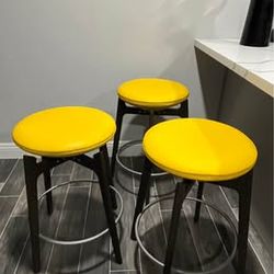 Add a pop of color to your space with these designer counter stools