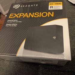 Seagate expansion drive 20tb. New in box.