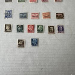 Montenegro German And Italian Occupation Group Of 18 Stamps 