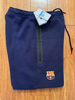 Brand New Nike F.C. Barcelona Tech Fleece Shorts Purple