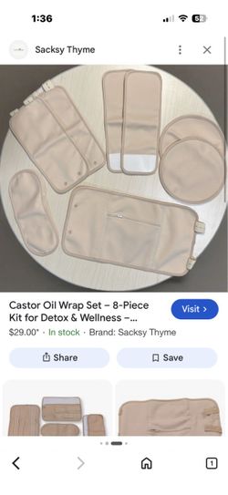 Castor oil eight piece set