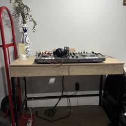 DESK WITH POWER CORD - $60