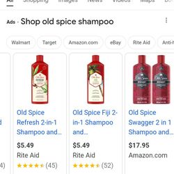 Old Spice Shampoo Many Bottles 