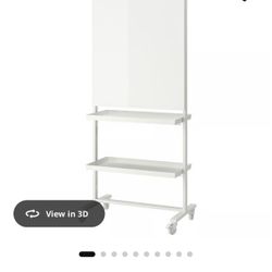 IKEA Mittzon Rolling Whiteboard And Pin Board Stand Or Room Divider