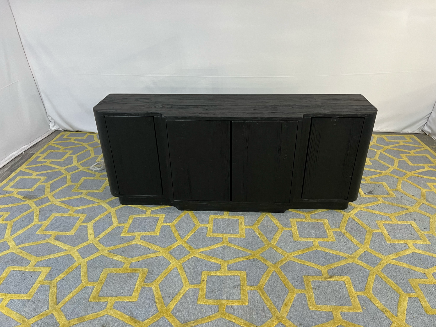 ( Delivery Available ) Four Hands Allandale Black Solid Wood Sideboard