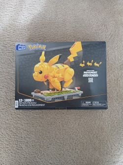 Pokémon Pikachu Mega Blocks Like Lego Set In Box 2021 Mattel