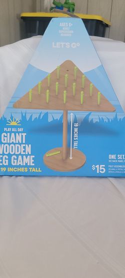BRAND NEW GIANT WOODEN PEG GAME