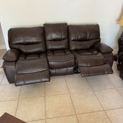 Two Recliner Couches 