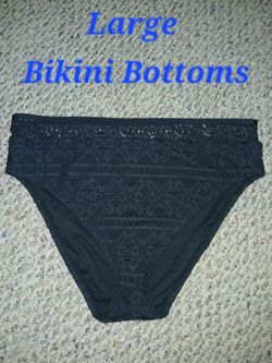 Large Black Bikini Bottom