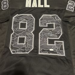 Dante Hall Autographed Custom Salute to Service Jersey