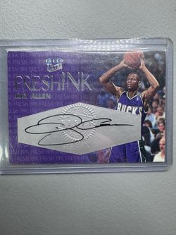 1999-00 Fleer Ultra Fresh Ink /300 Ray Allen Auto HOF