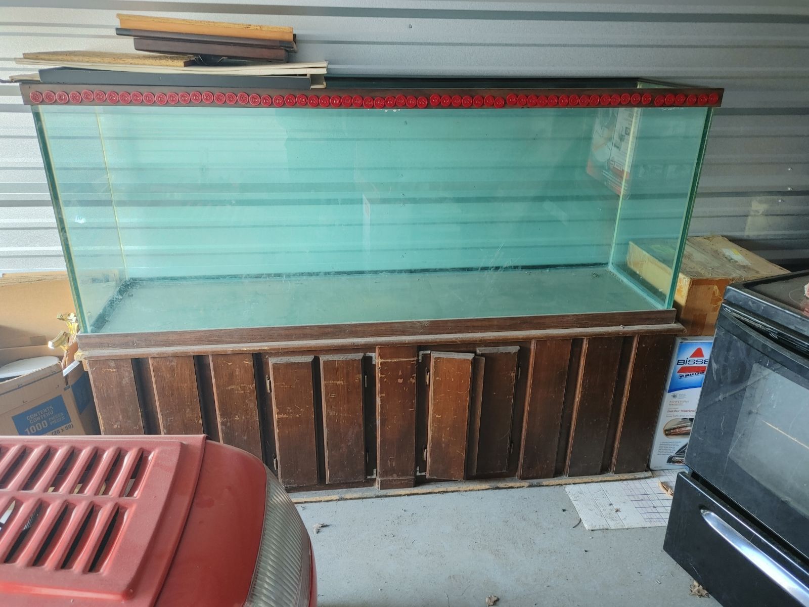 155 Gallon Fish Tank W/stand, Filter and Rocks