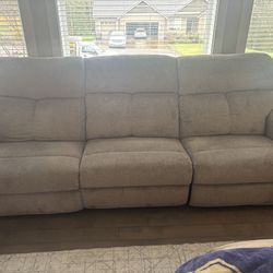 LIKE NEW!!! Excellent condition! Couches  grey/beige